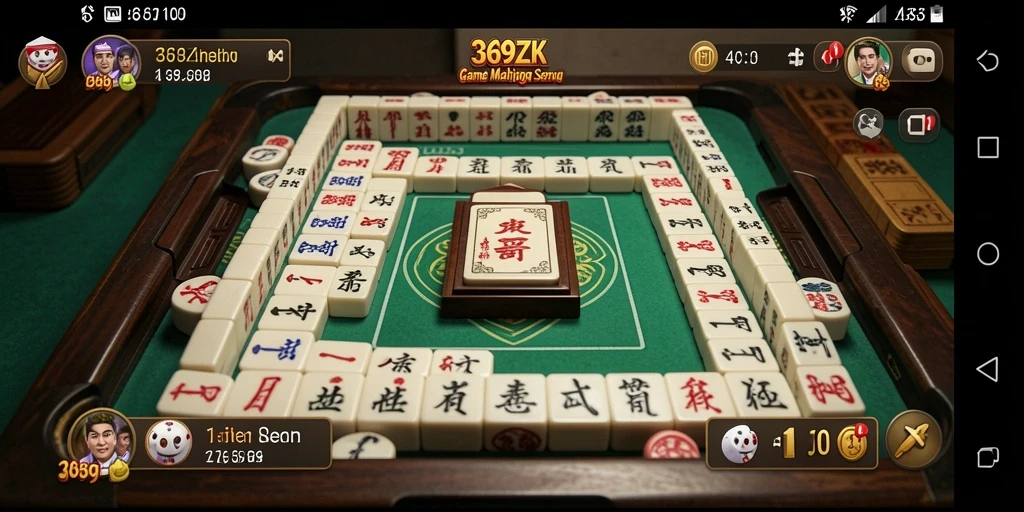 Tampilan gameplay seru di 369ZK saat bermain Mahjong.