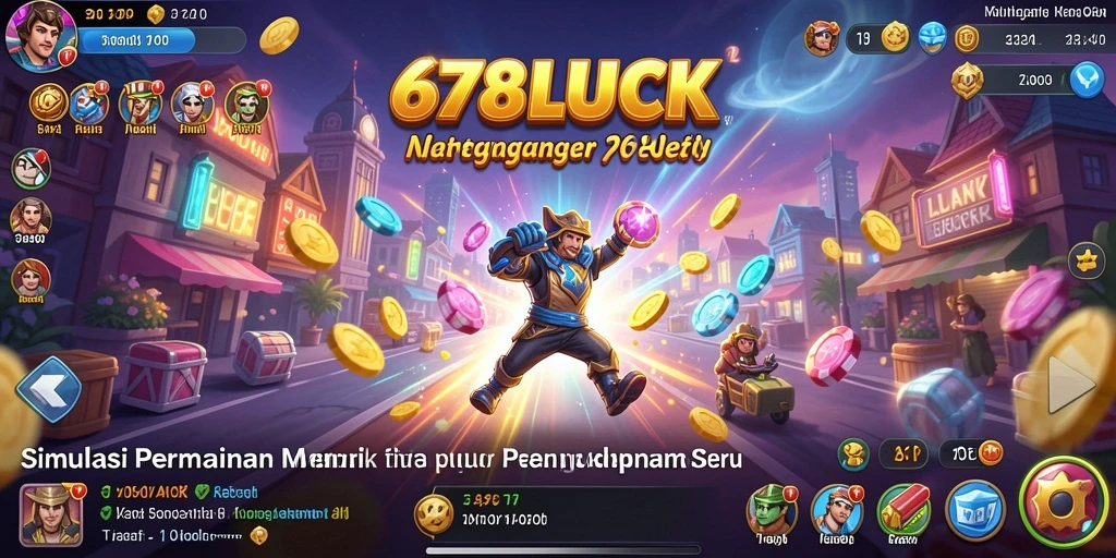 Tampilan gameplay menarik dari 678LUCK dalam dunia simulasi.