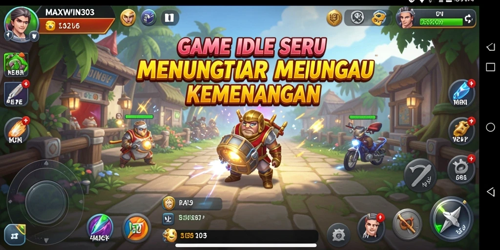 Tangkapan layar yang menampilkan gameplay santai dalam MAXWIN303.
