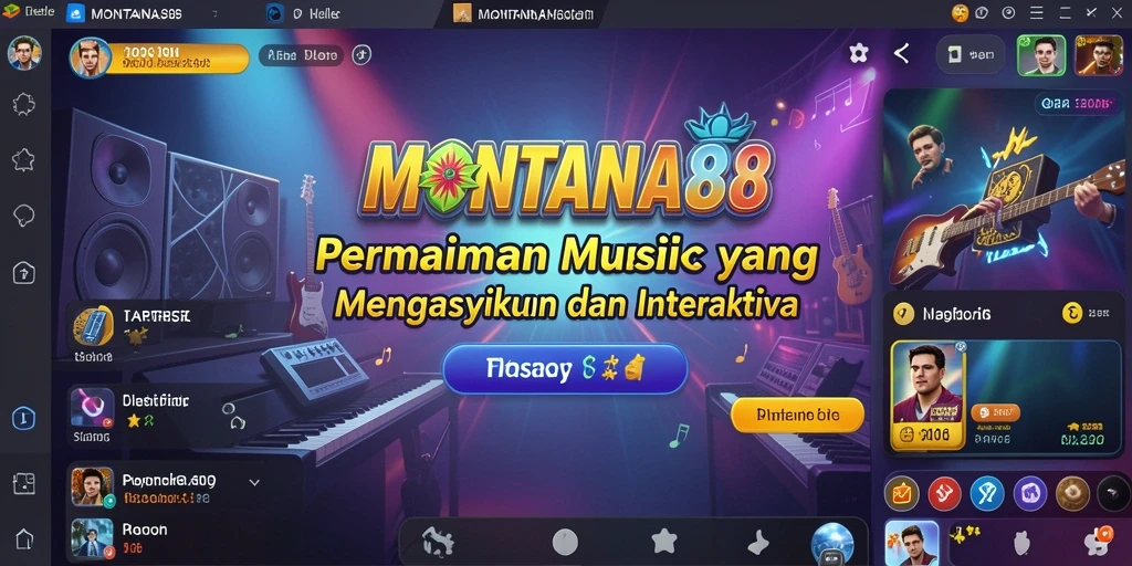 Screenshot MONTANA88 menampilkan gameplay interaktif yang penuh warna.