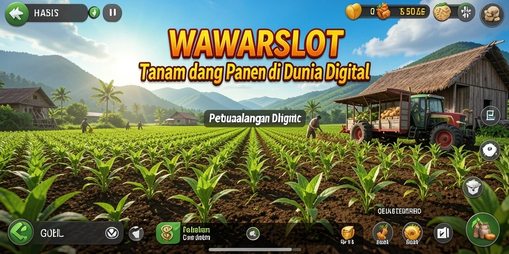 Gameplay WAWARSLOT yang seru dalam dunia pertanian.